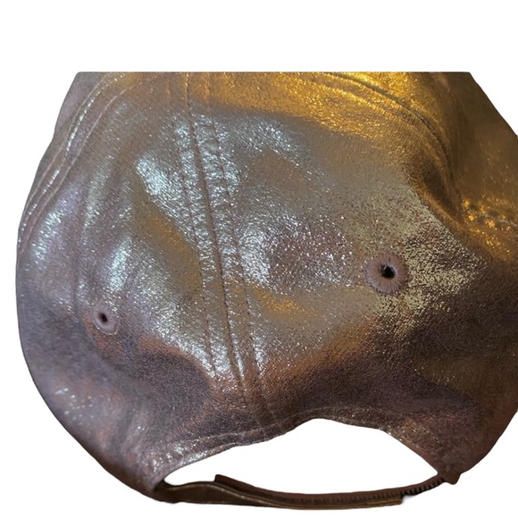 Disney Parks Mickey Mouse Rose Gold Sequin Adult Baseball Cap - Picture 9 of 11